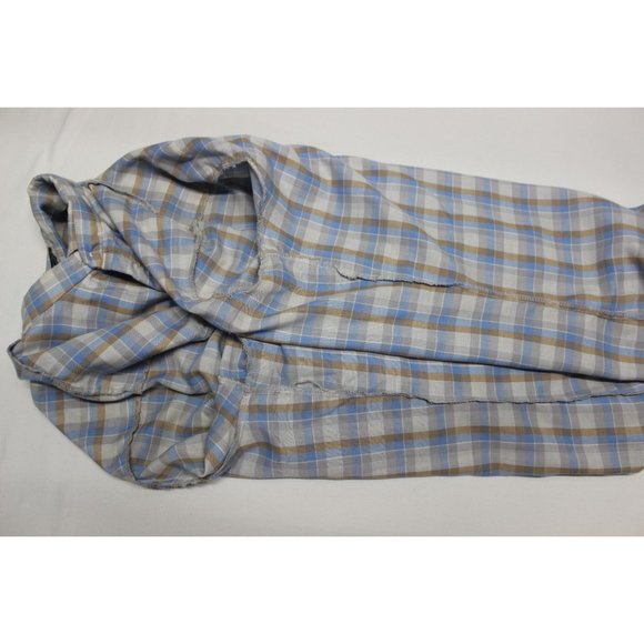 Bon Homme men's vintage pearl snap front plaid Western cowboy‎ shirt XL - Picture 7 of 10